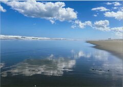 九十九里の海と空の写真