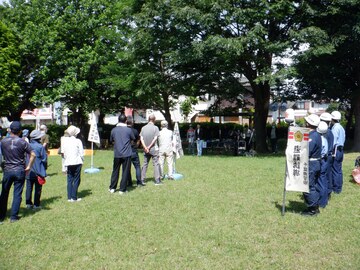 開会式で挨拶をする芝田市長（写真）