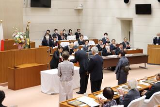 表彰状贈呈の様子（写真）