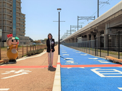 新鎌ケ谷・北初富地区自転車歩行者専用道路開通式（写真）