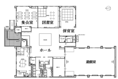 児童センター平面図の画像